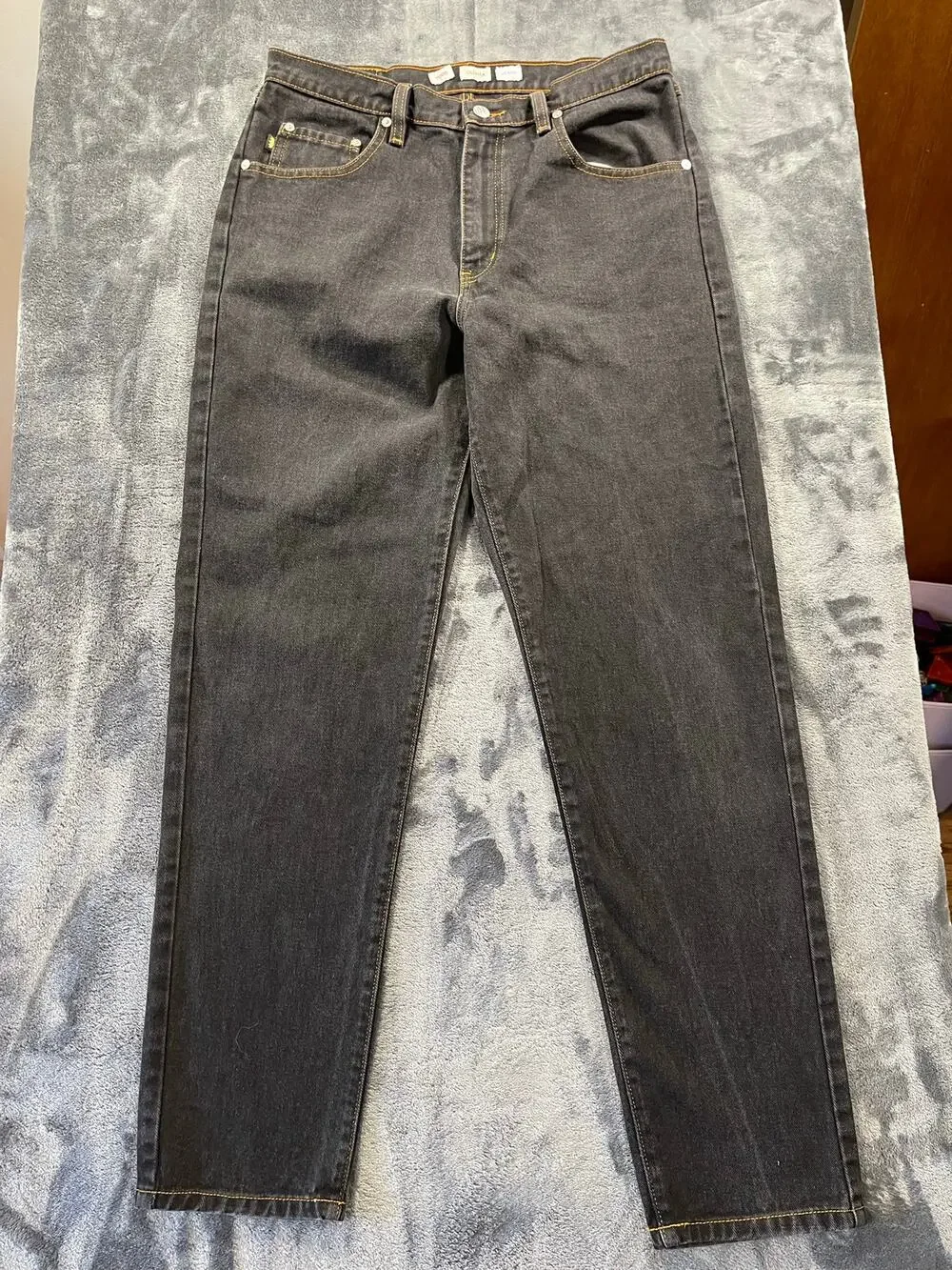 Vintage 90s Todd Oldham Eazy Jeans Dark Wash Relaxed Straight Leg 32x32 EUC